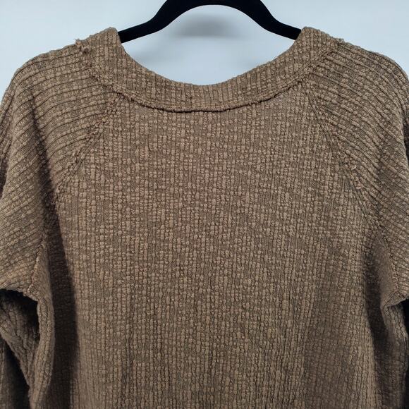 Two by Vince Camuto Women's Olive Green Thick Cotton Tweed Button Down Cardi |M - Picture 7 of 9